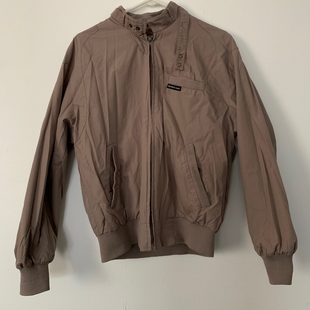 Vintage Members Only Pale Lavender Gray Jacket